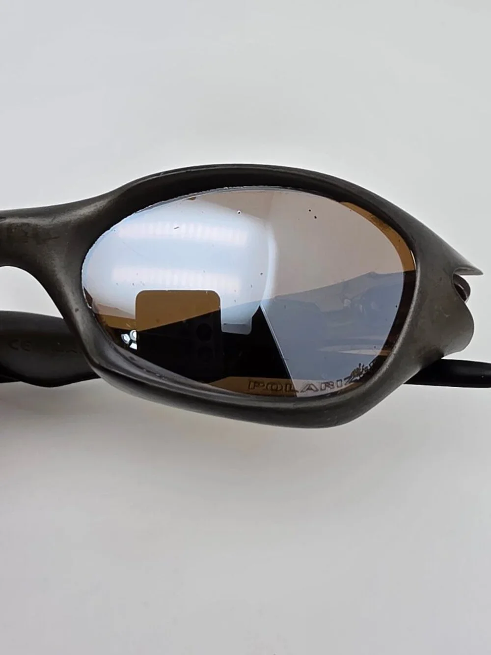 Oakley 03-878 Valve 1.0 Bronze Frame Titanium Iridium Polarized Lens Sunglasses